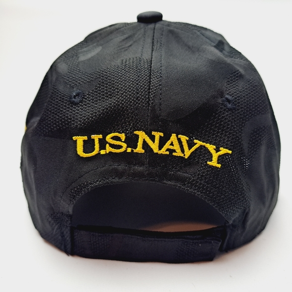 Naval Special Warfare Seal Team Black Camo Hat Cap U.S.Navy - Picture 4 of 4